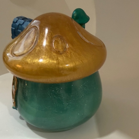 Unique Resin Whimsical Mushroom House Jar - Picture 10 of 10